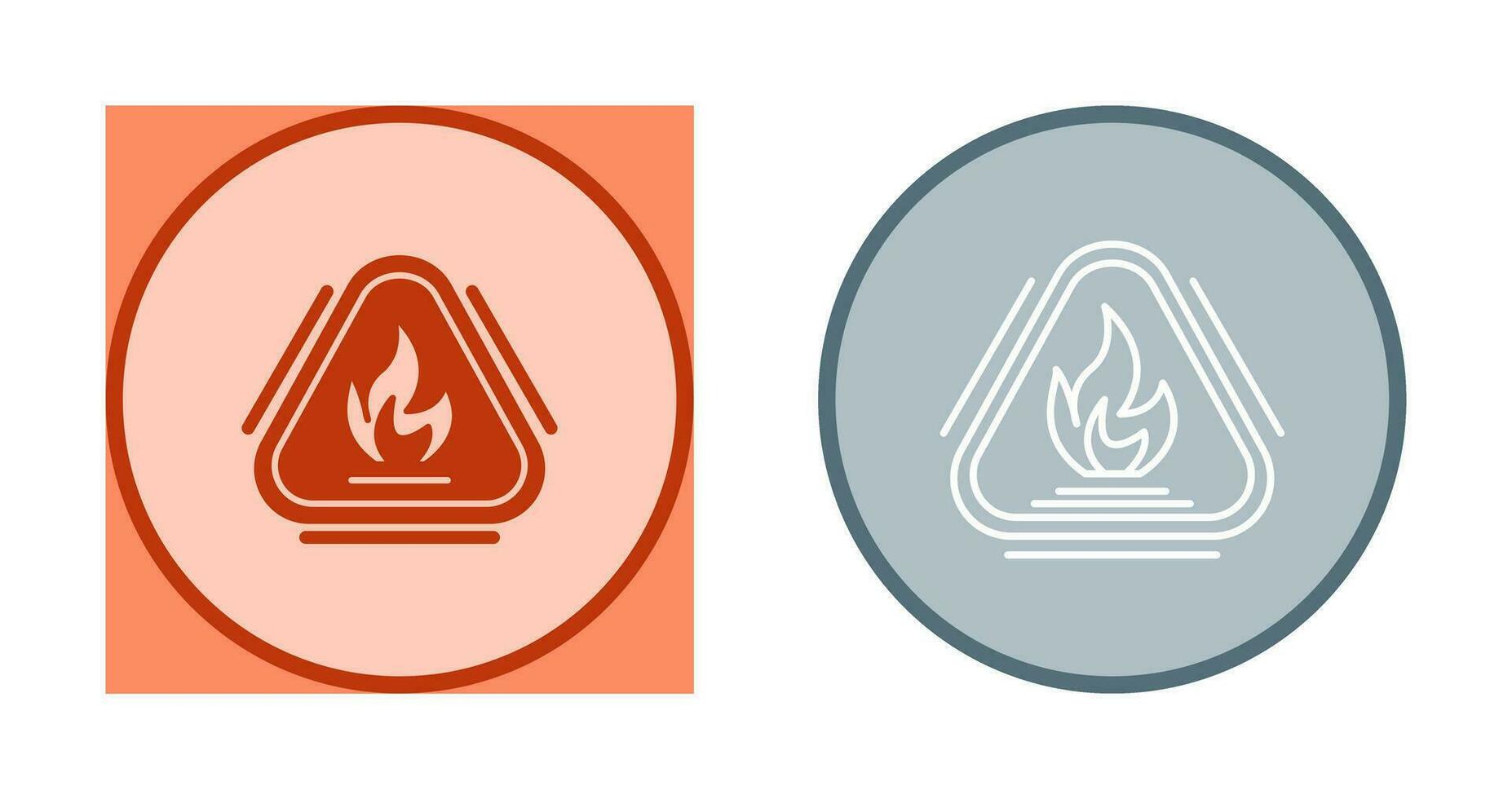 Caution Fire Vector Icon