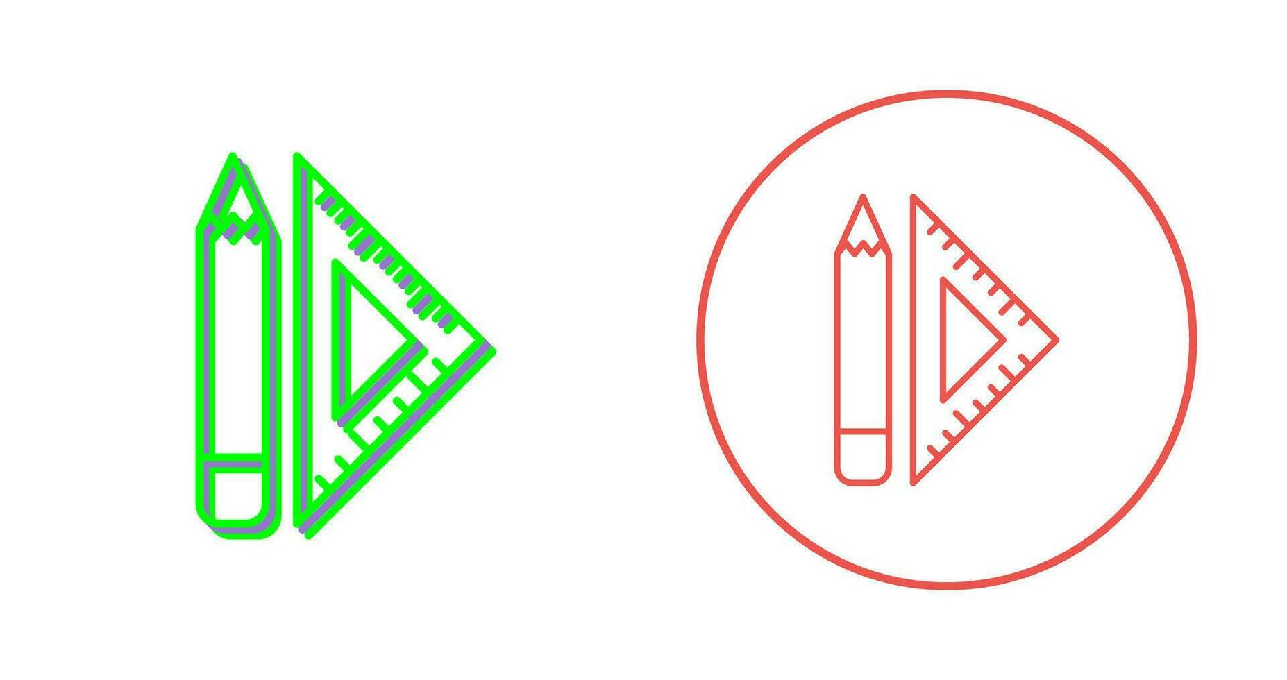 Set Square Vector Icon