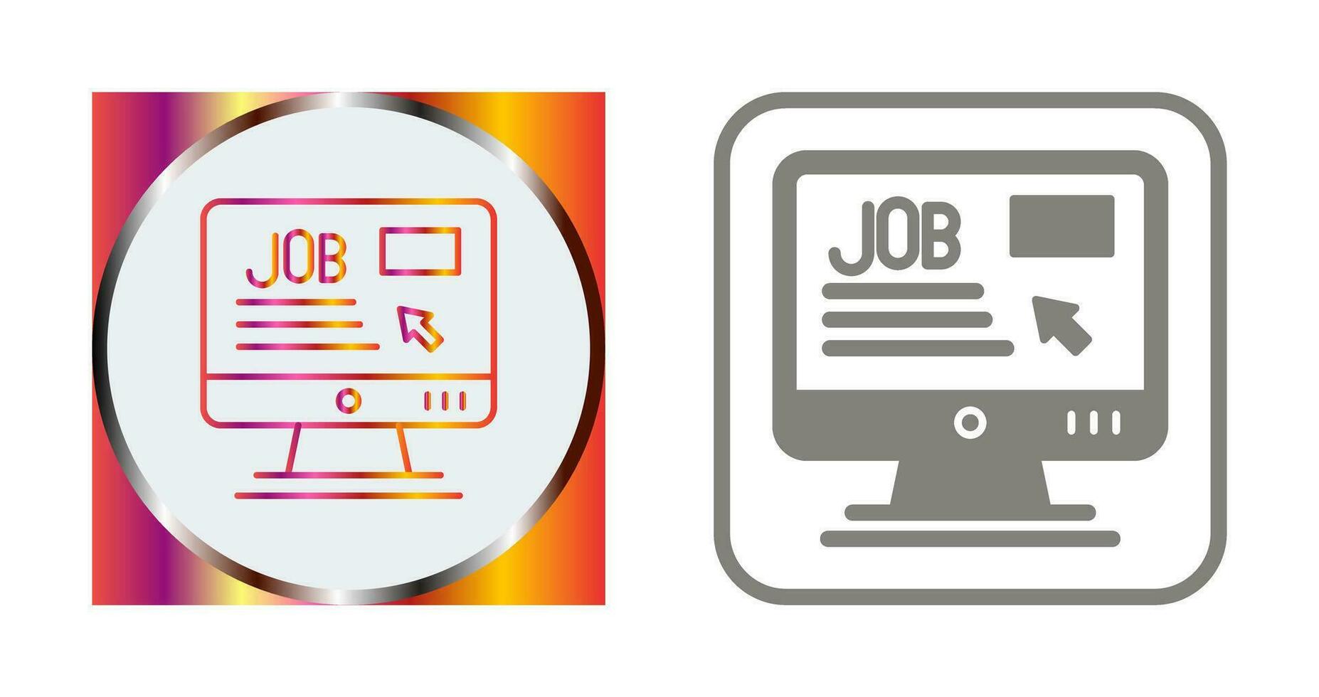 Online Job Vector Icon
