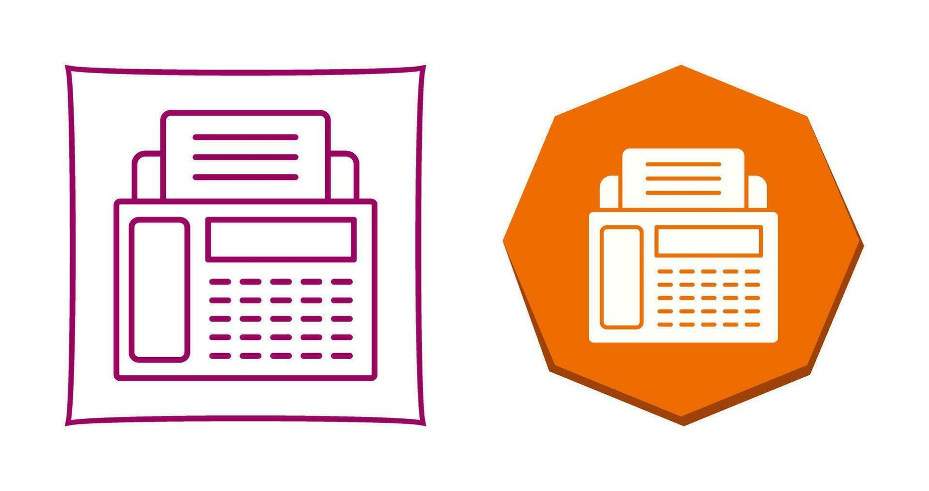 Fax Machine Vector Icon