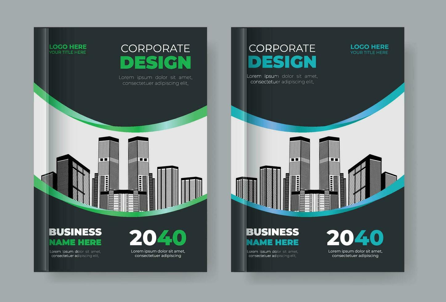 Corporate Cover Design Template in A4 size, annual report, poster, Corporate Presentation, magazine cover, business cover design vector