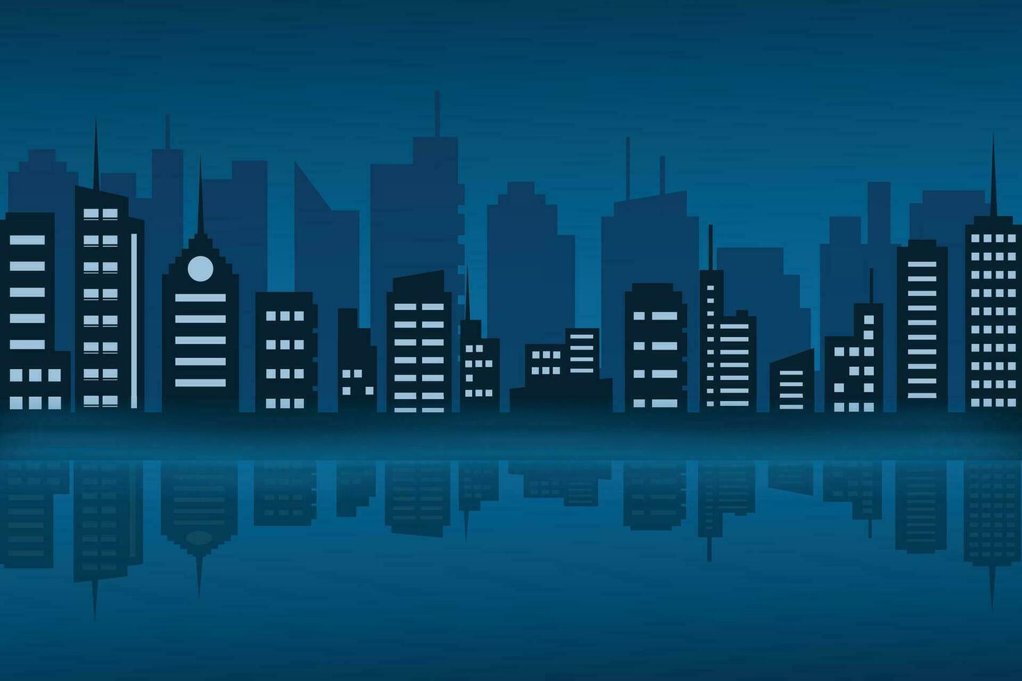 Cityscape background, City town landscape concept, buildings background. City vector. Modern urban landscape vector