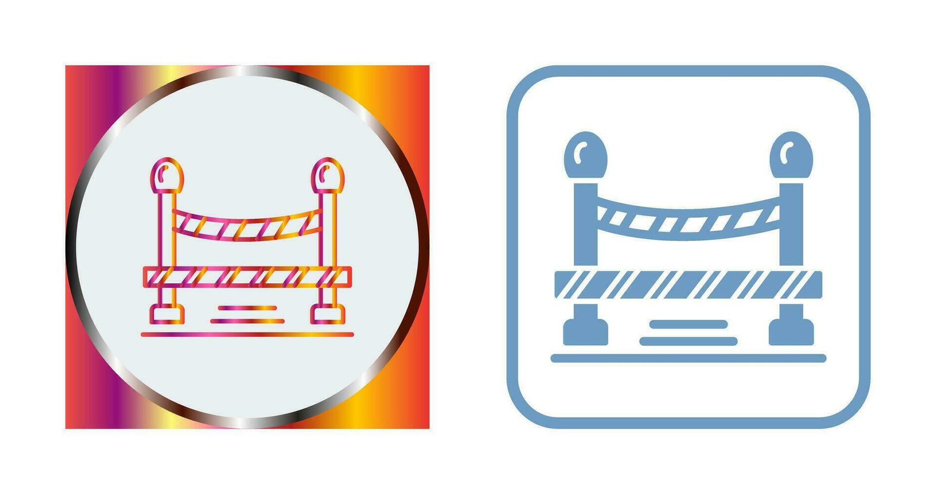 Do Not Cross Line Vector Icon