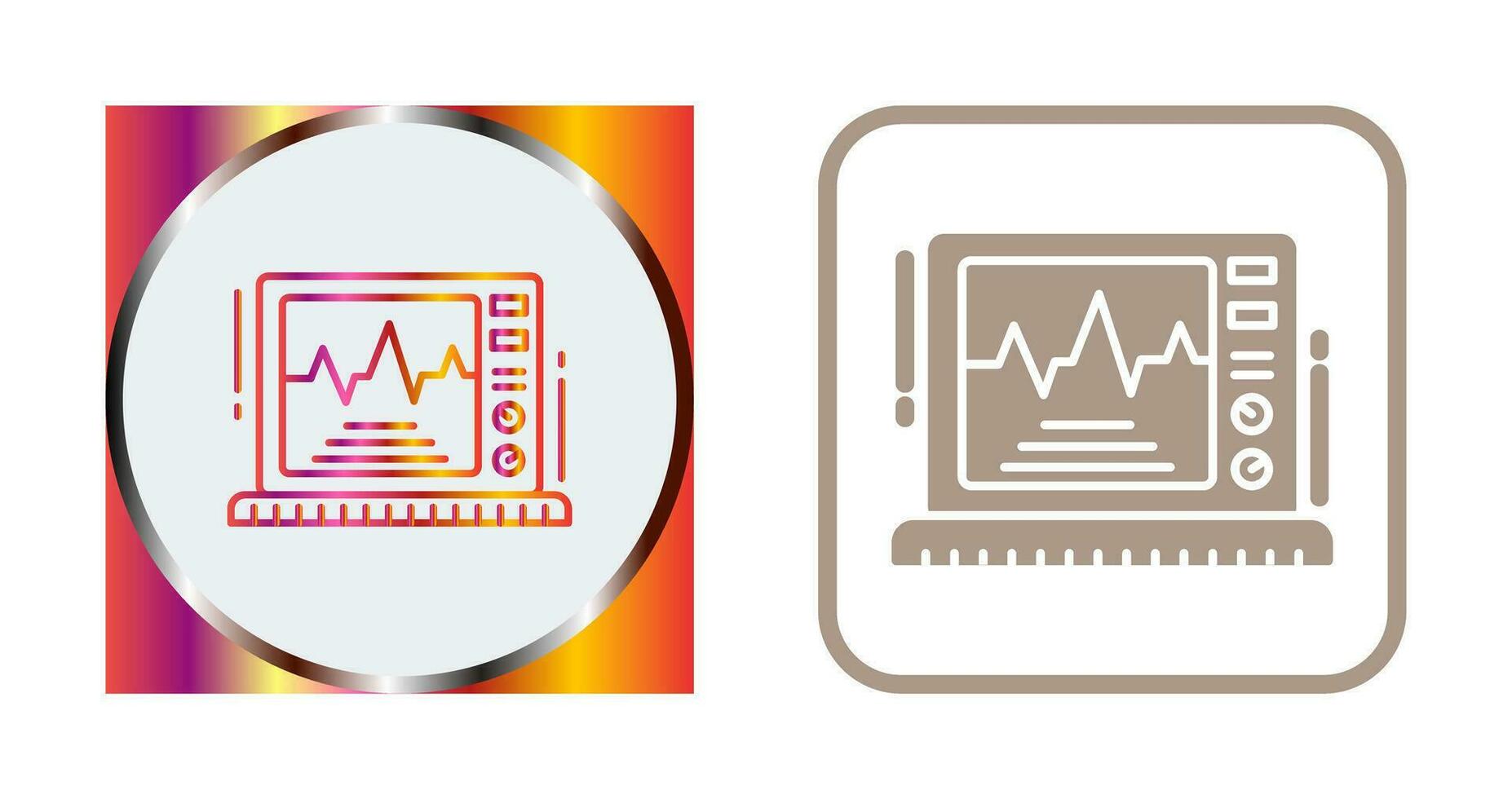 Ekg Monitor Vector Icon