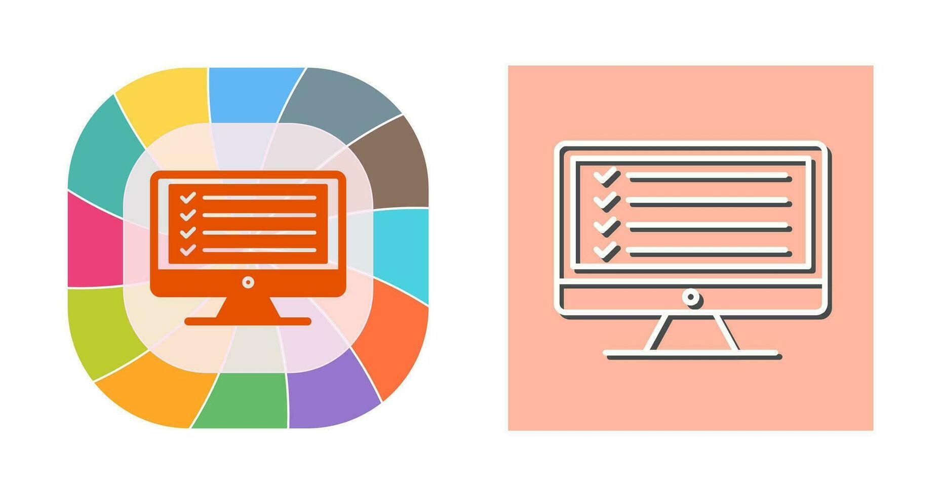Online Checklist Vector Icon