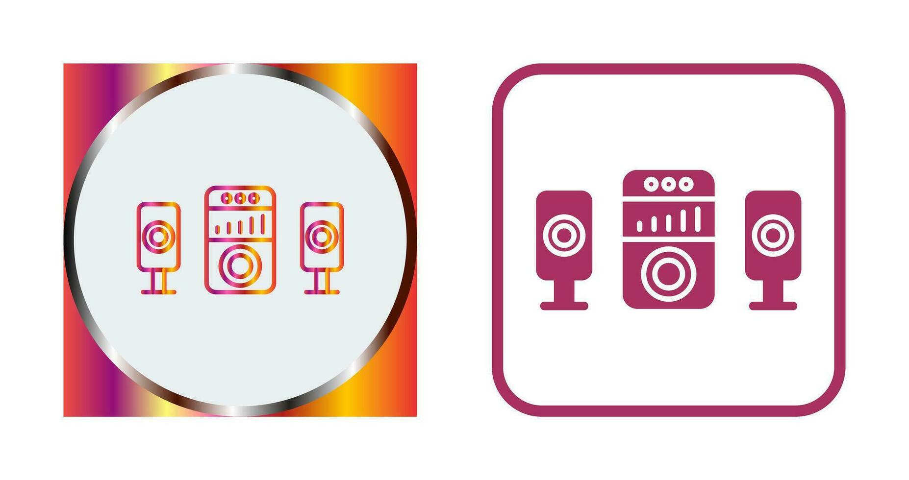 Sound System Vector Icon