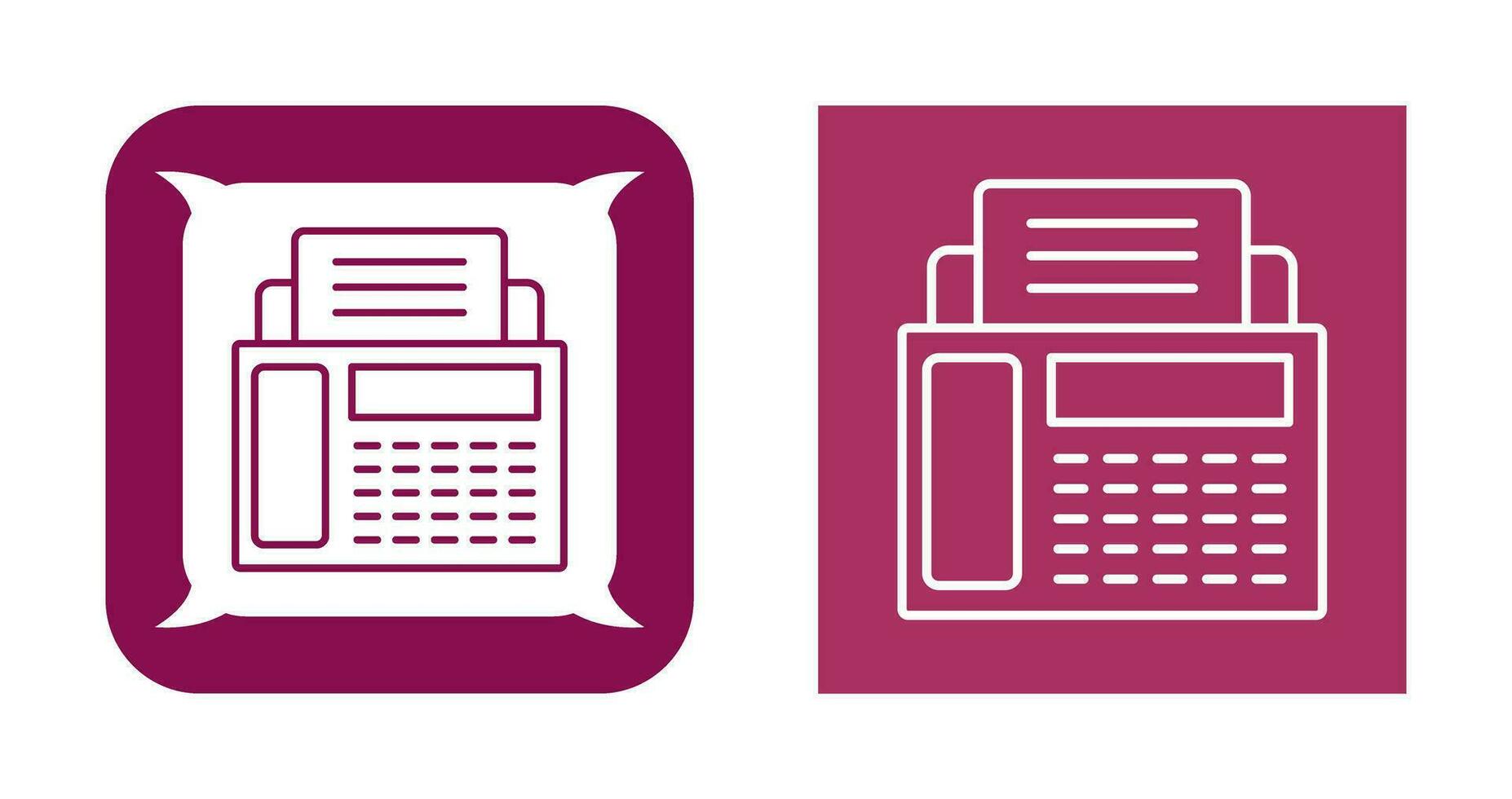 Fax Machine Vector Icon