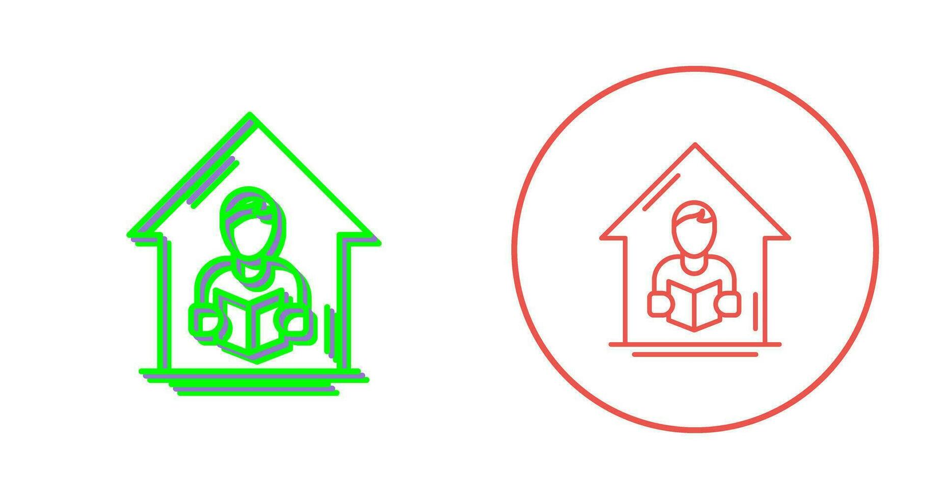 Home Learning Vector Icon