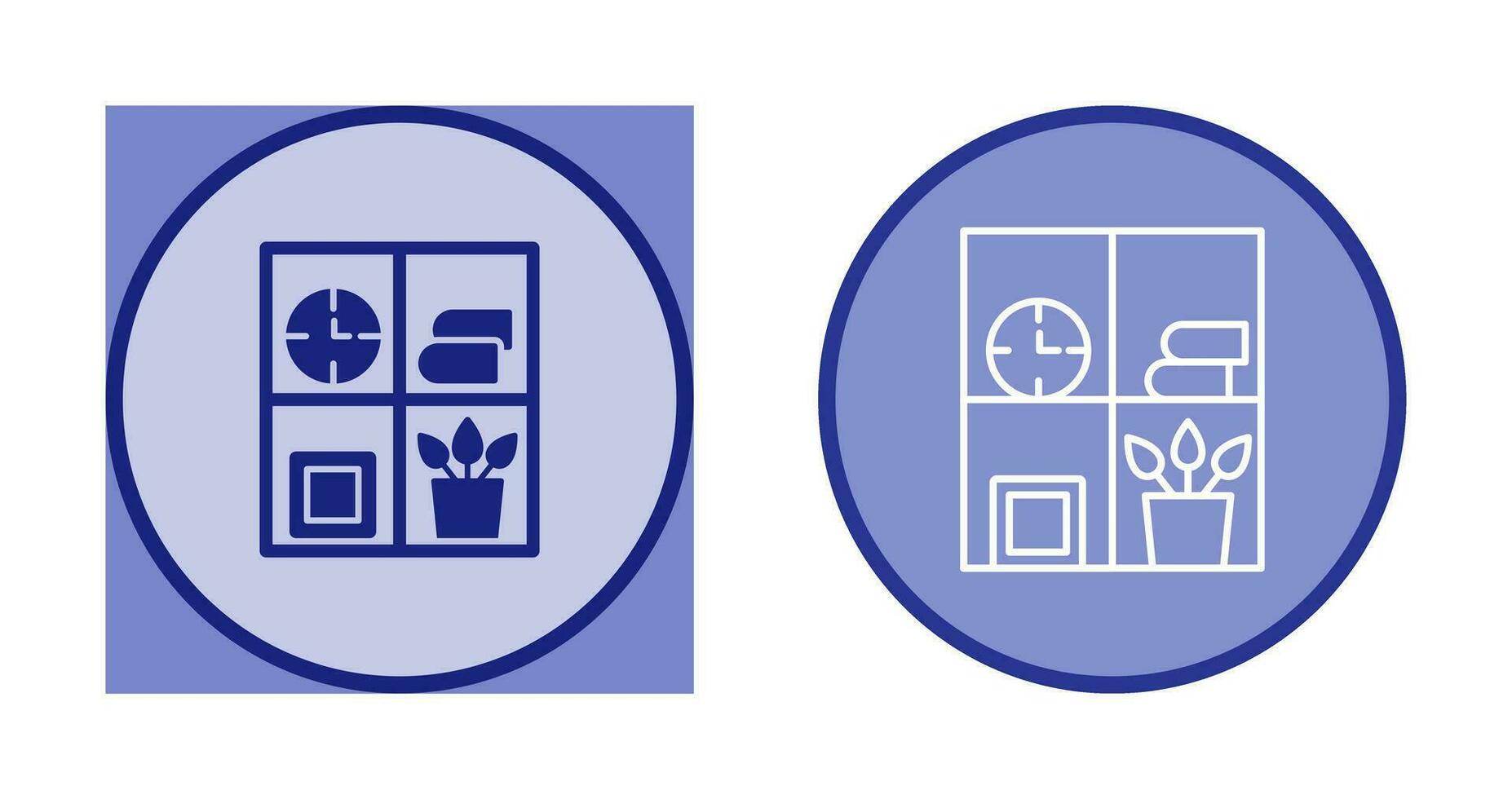 Bookshelf Vector Icon