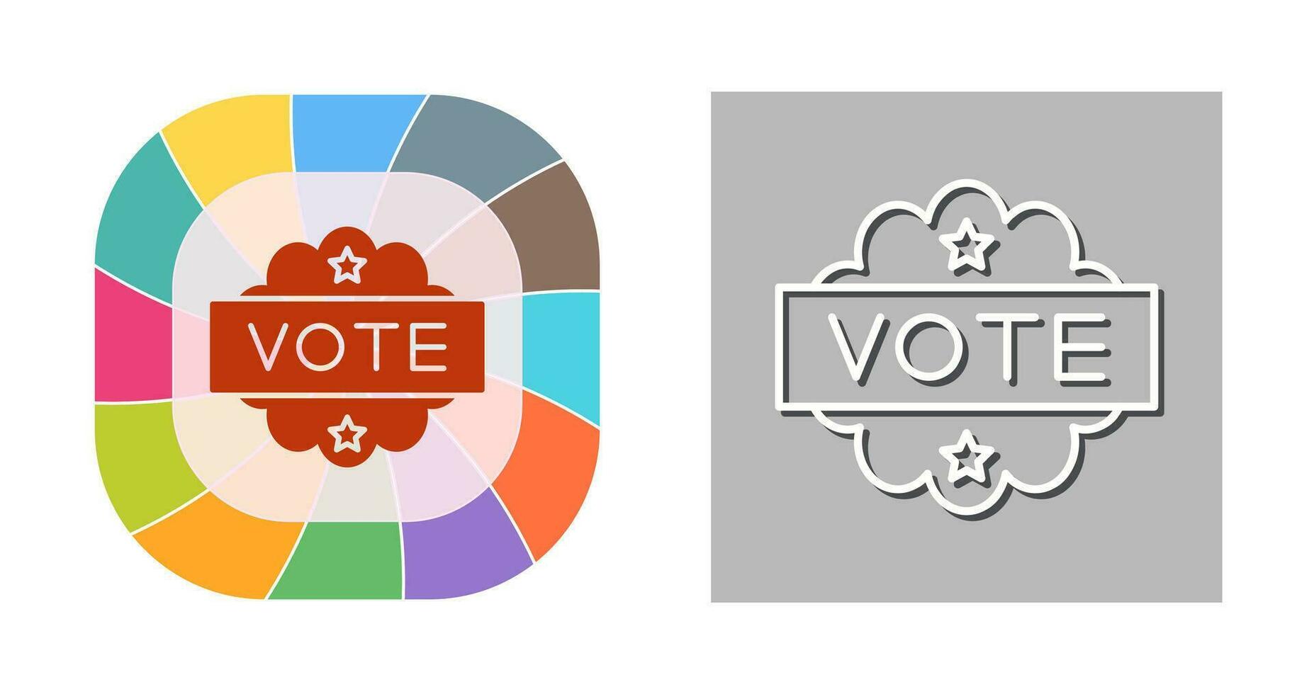 icono de vector de voto