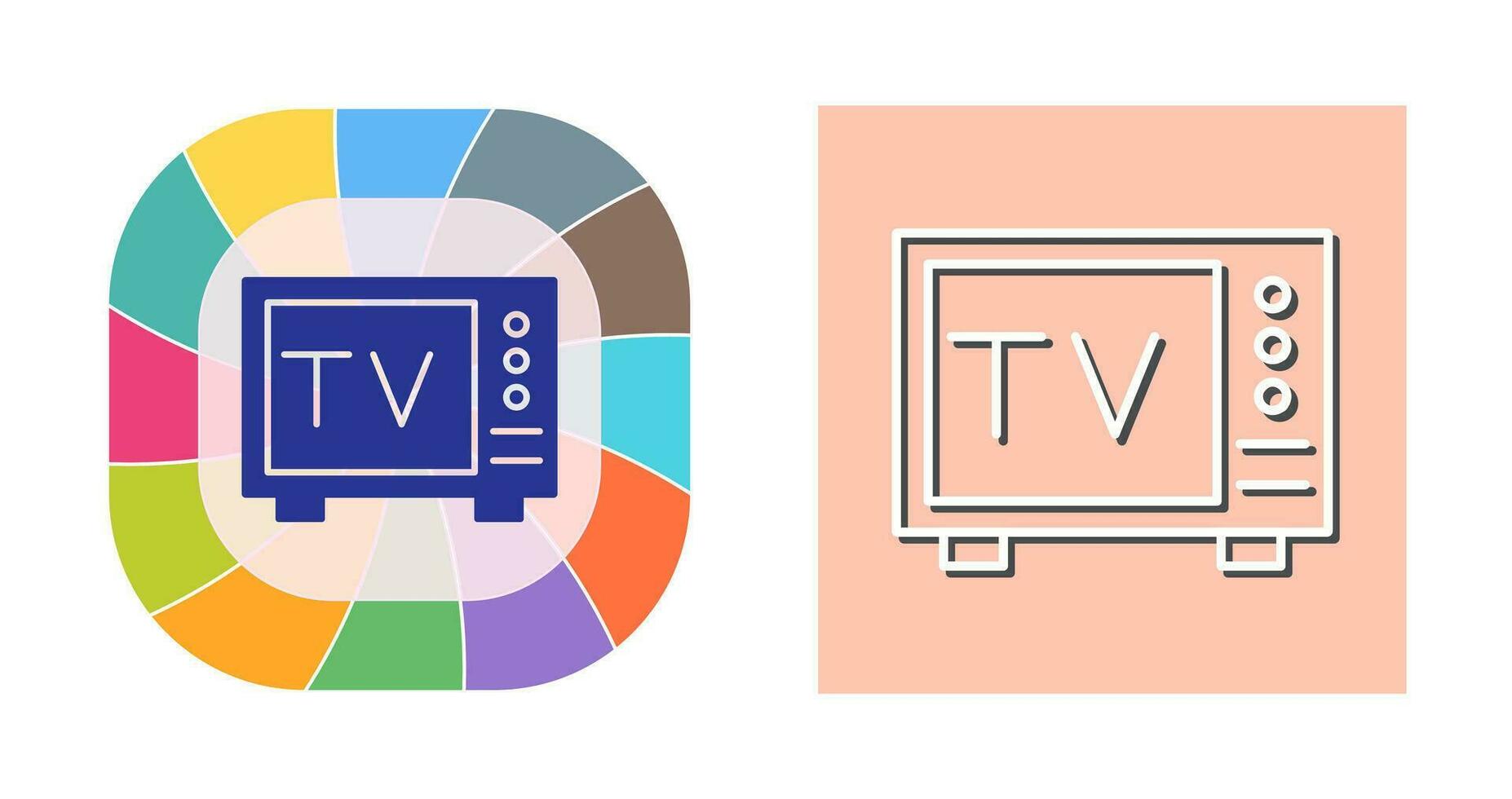 icono de vector de tv