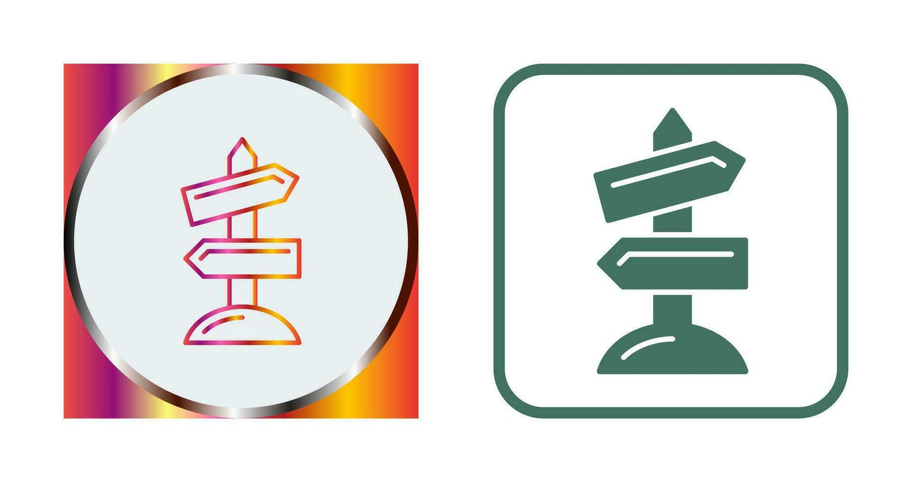 Road Sign Vector Icon