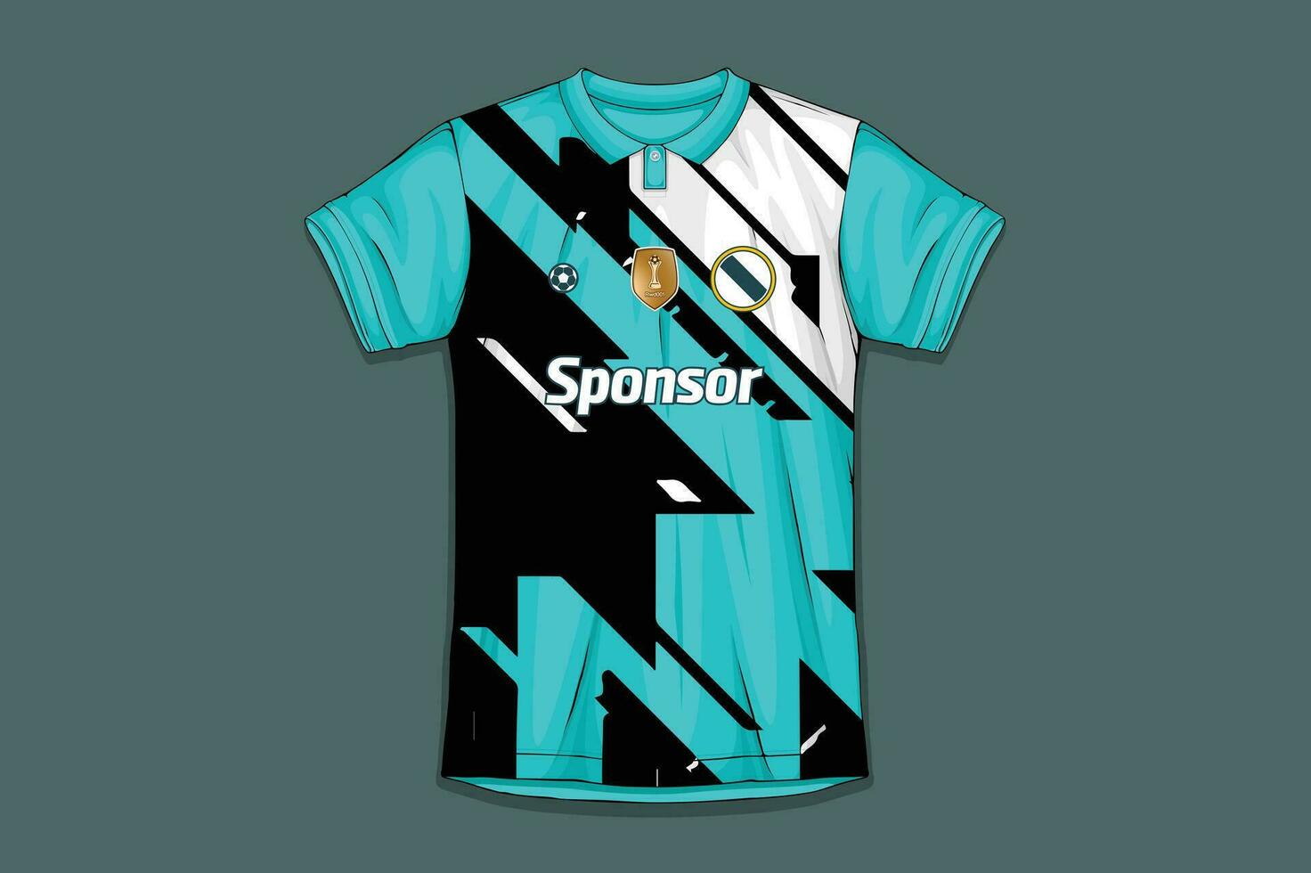 Sport jersey design fabric textile for sublimation vector