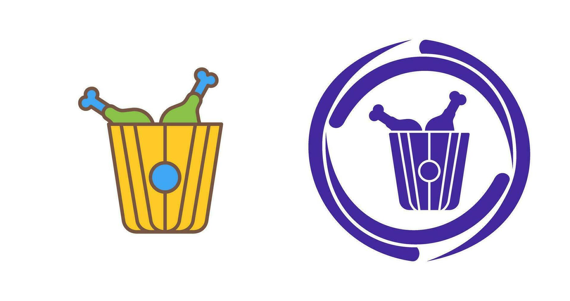 Fried Chicken Vector Icon