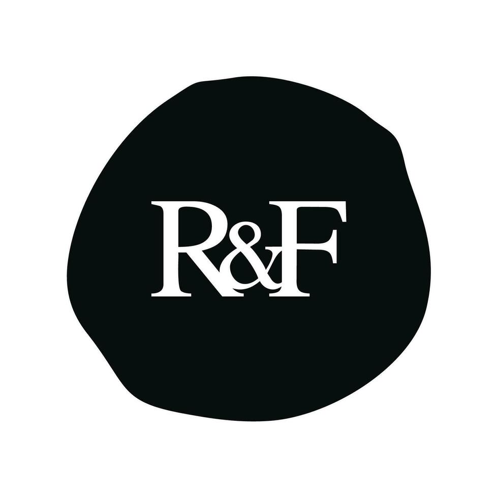 RF Initial logo letter brush monogram comapany vector