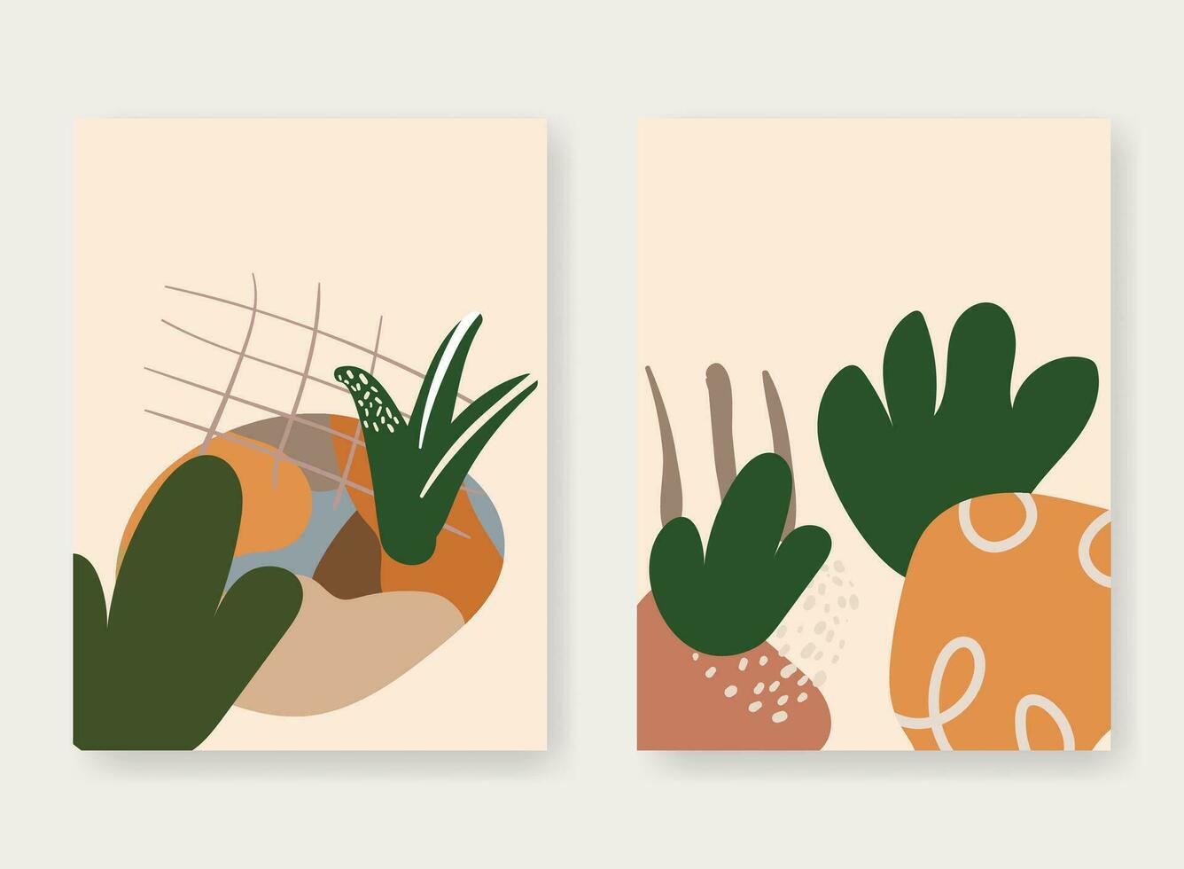 aesthetic wall decor vector or print template