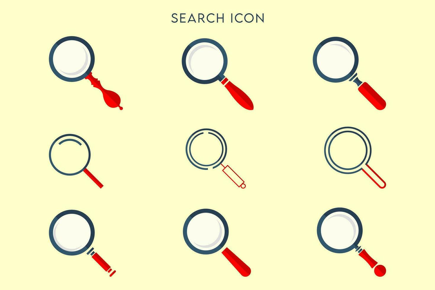 magnifying glass icon vector