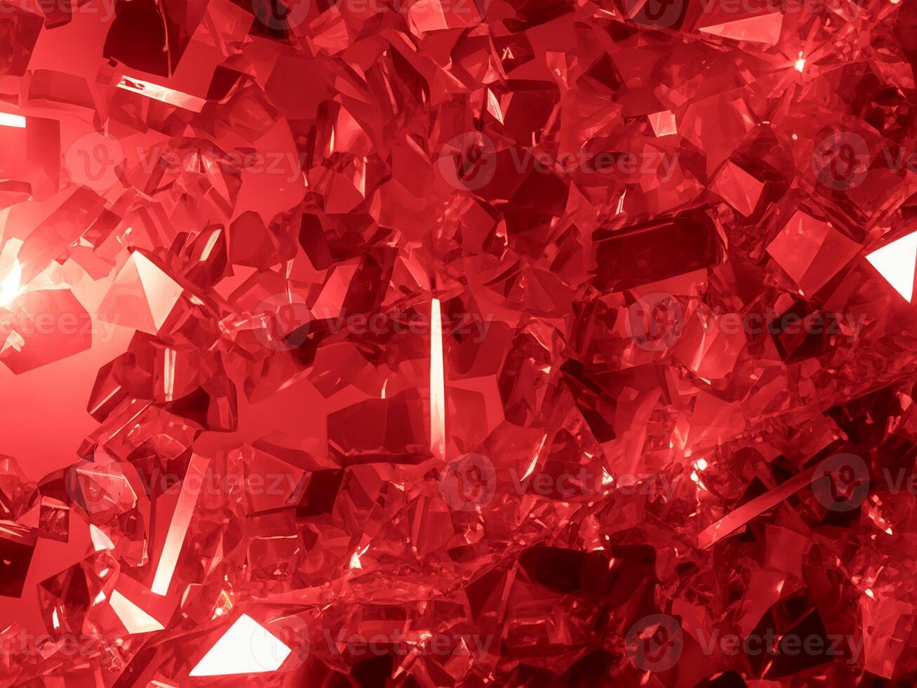 red crystals on black surface photo