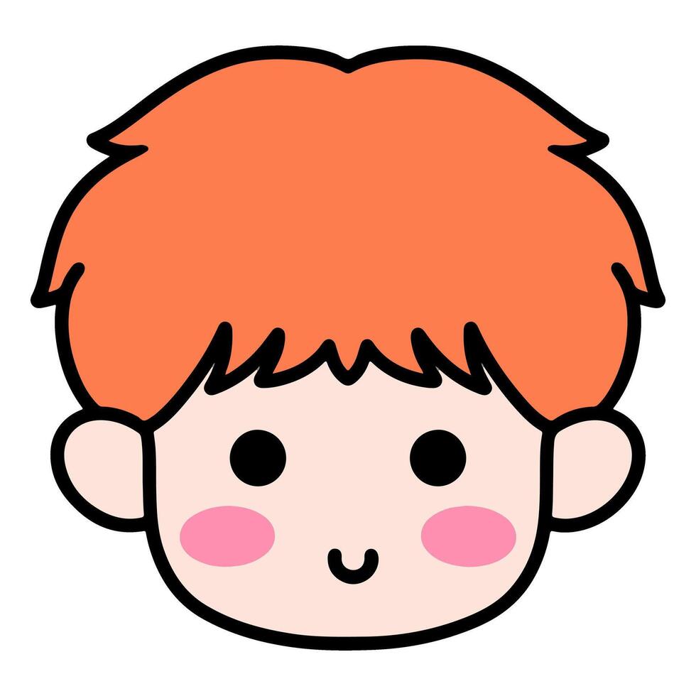 Human Facial Expression Art With Colored Hair, Design Illustration ...