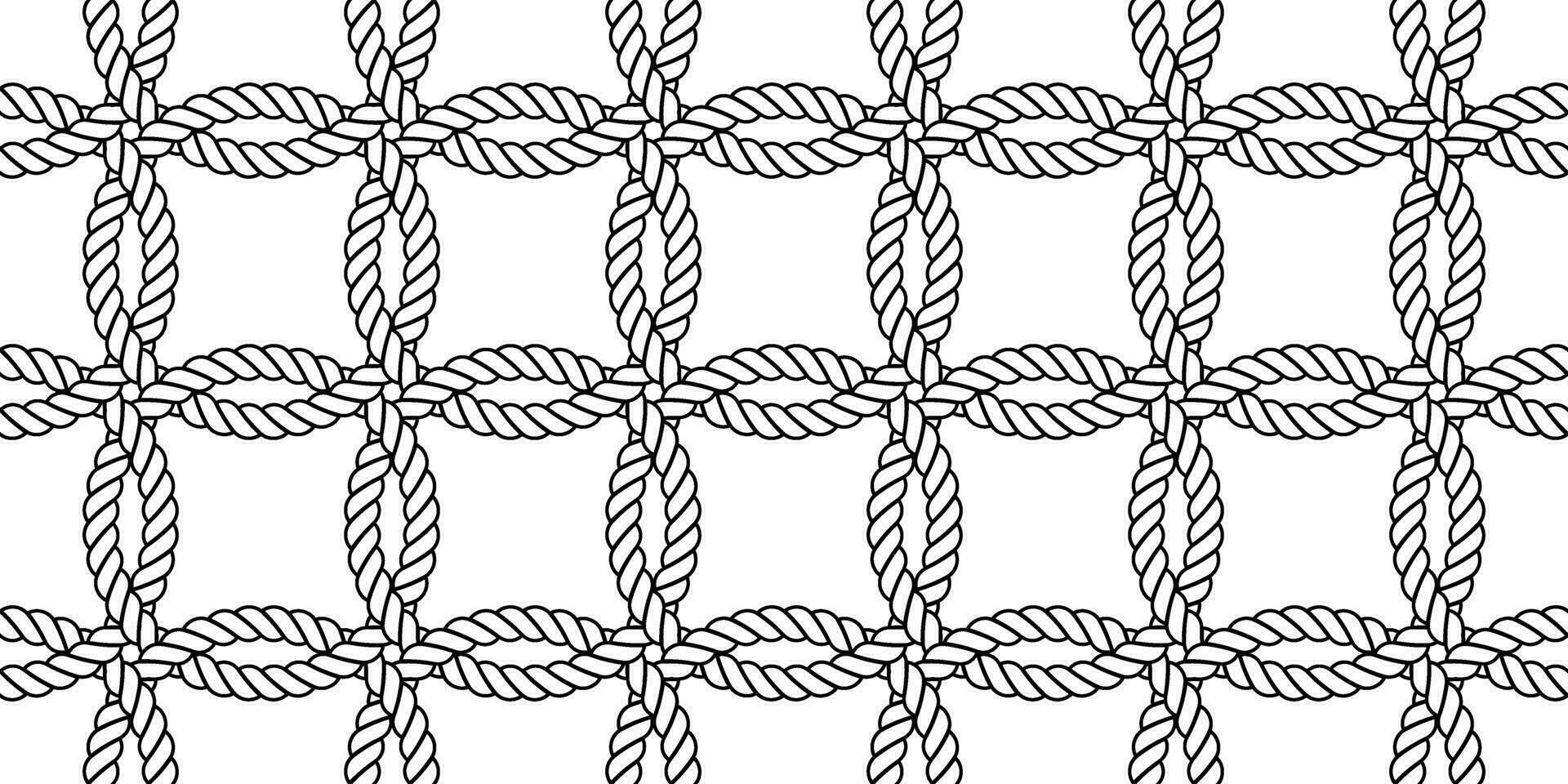 woven ring rope seamless pattern vector