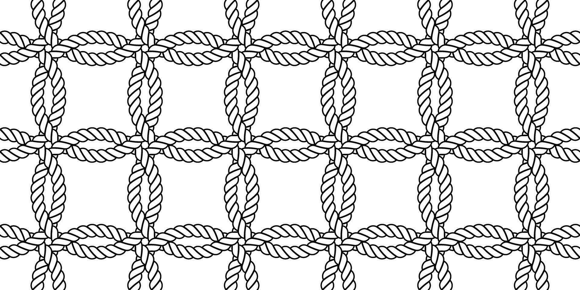 woven ring rope seamless pattern vector