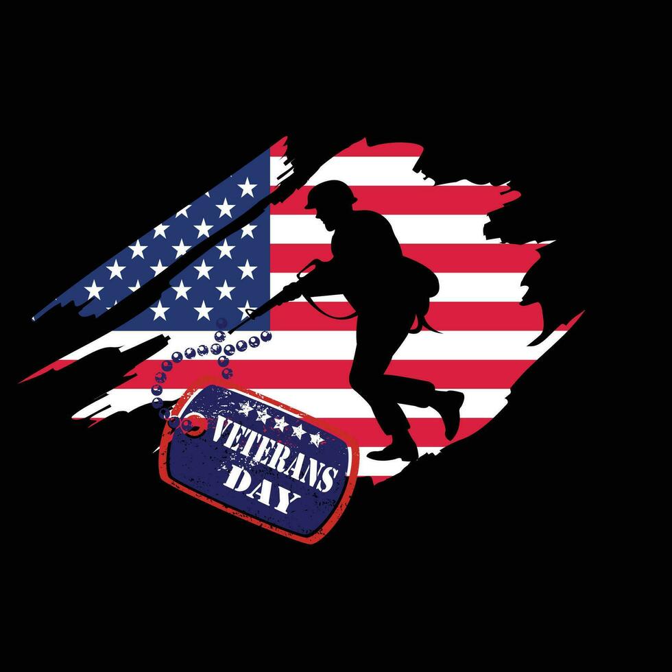 HAPPY VETERANS DAY, T SHIRT DESIGN, 11 NOVEMBER vector