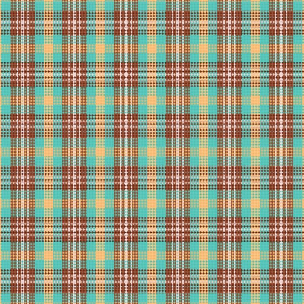 Tartan plaid pattern with texture and nature color. vector