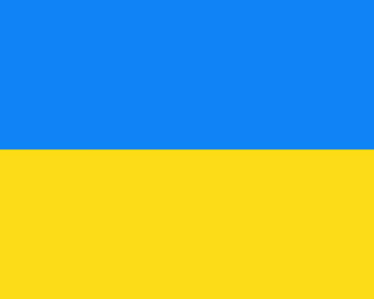 Classic flag Ukraine. Official flag Ukraine with size proportions and original color. Standard color and size. Independence Day. Banner template. National flag Ukraine with coat of arms. vector