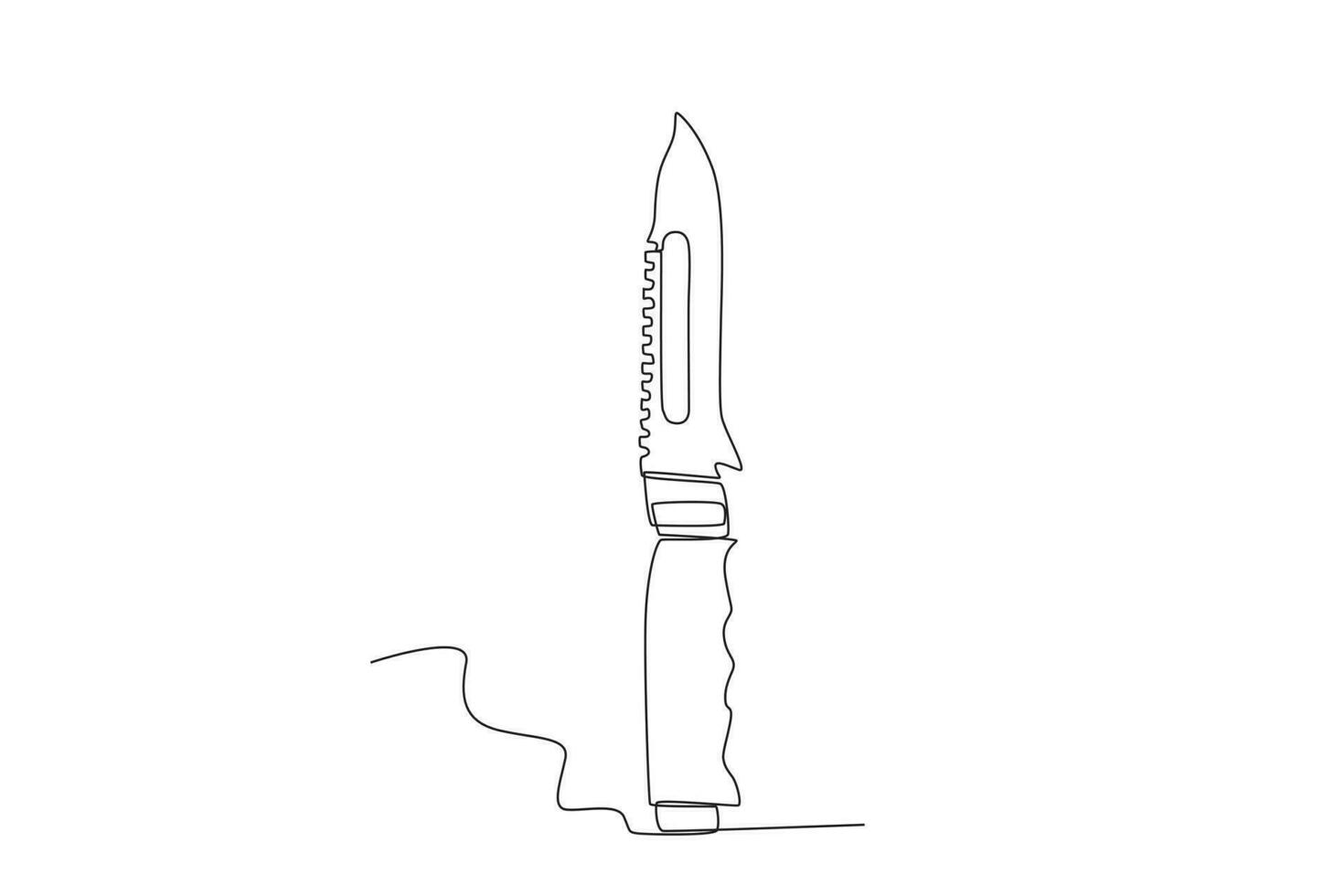 A hand knife for war vector