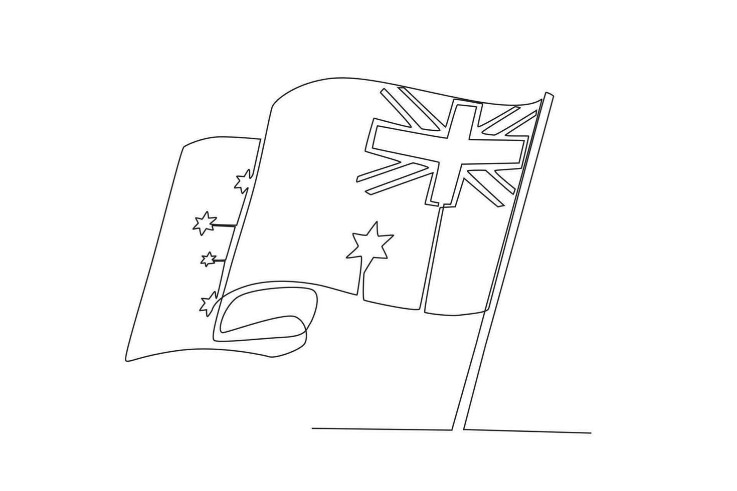 An Australian flag concept vector