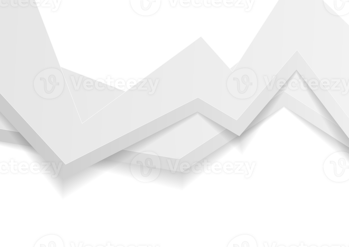 White grey abstract 3d geometric background png