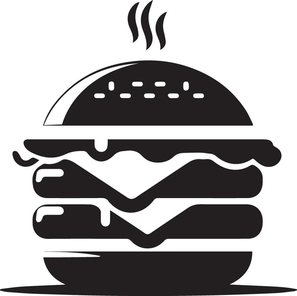 Burger vector silhouette illustration 12