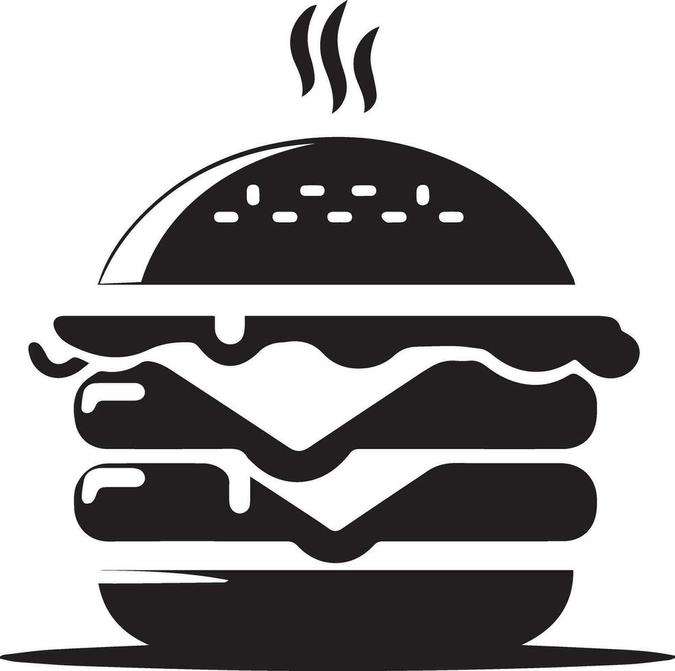 hamburguesa vector silueta ilustración 12