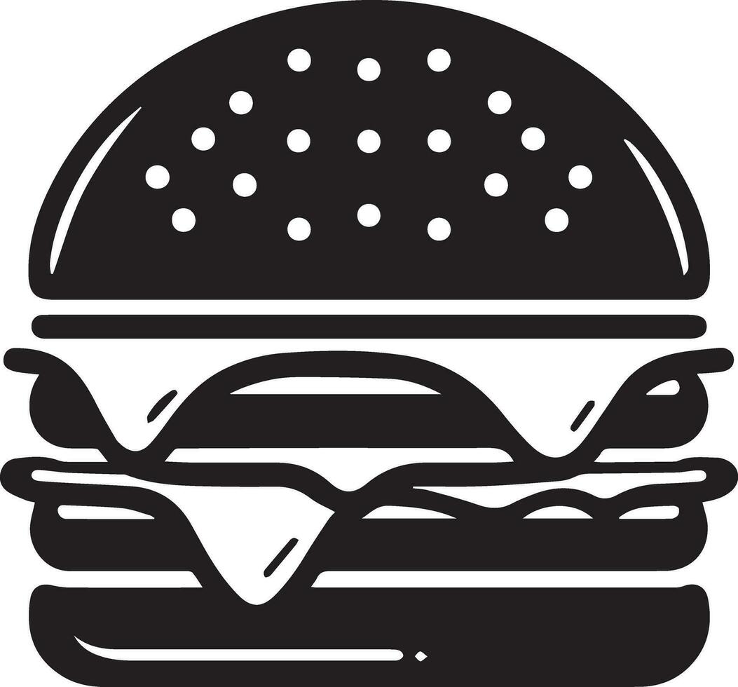 hamburguesa vector silueta ilustración 17