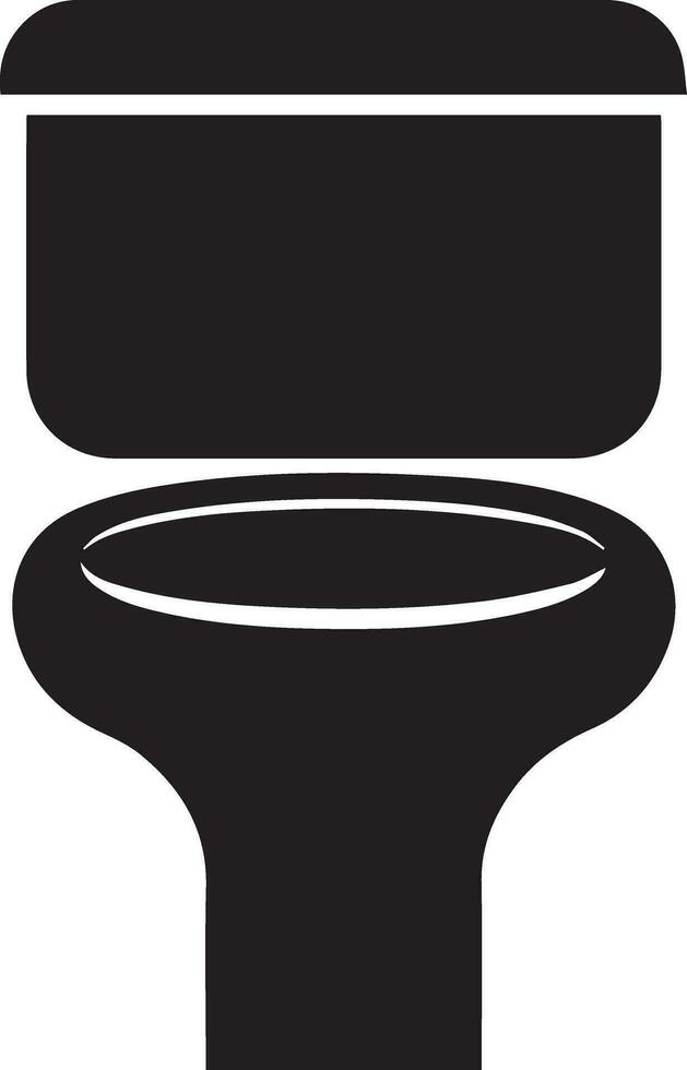 Modern Toilet Icon vector silhouette illustration, Toilet Silhouette, Toilet flat vector