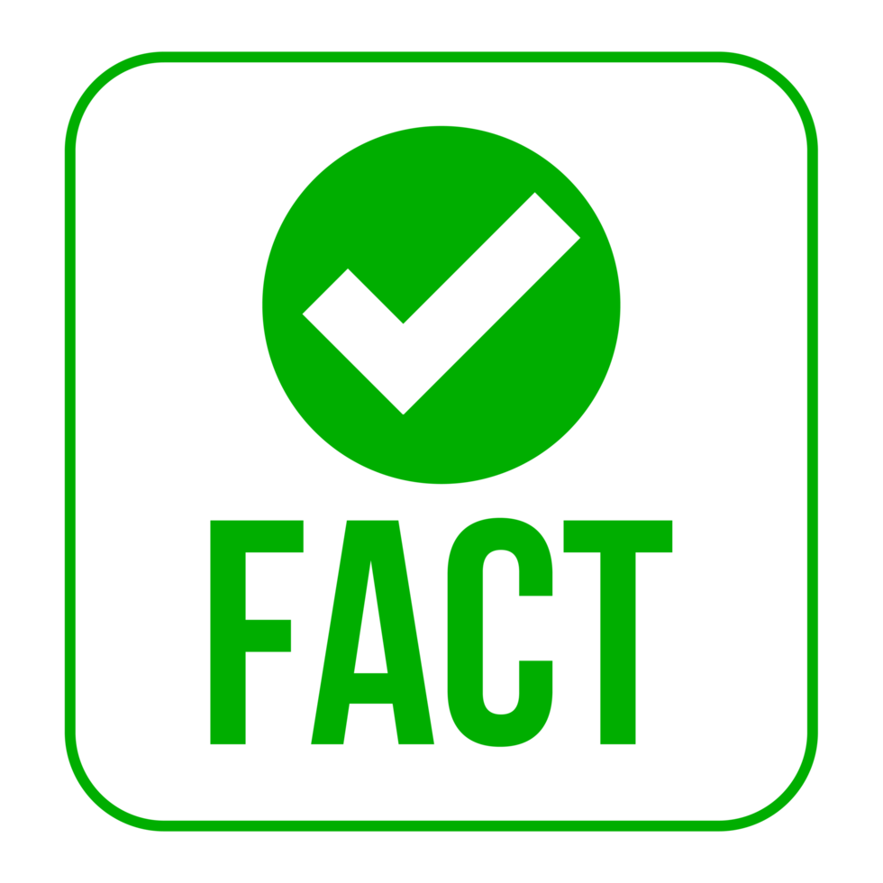 Fact Logo concept on a Transparent Background png