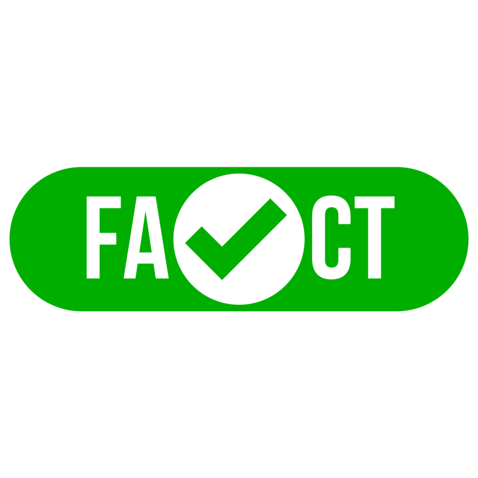 Fact Logo concept on a Transparent Background png