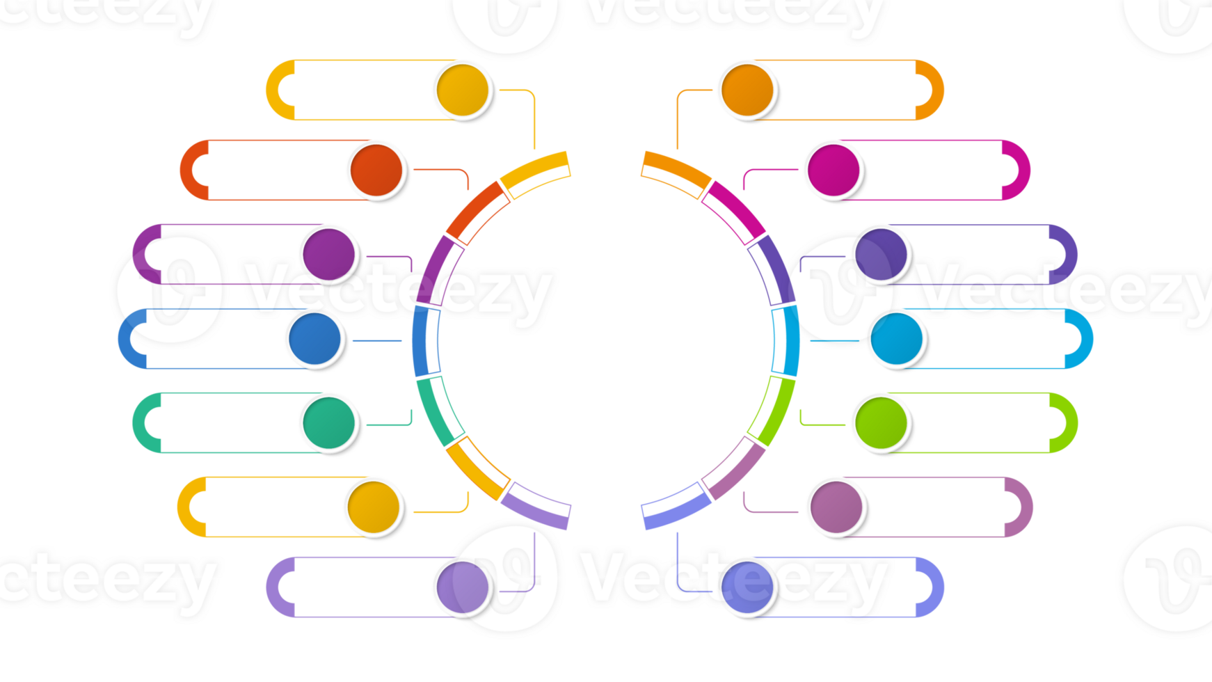 Infographic with 14 steps, process or options. png