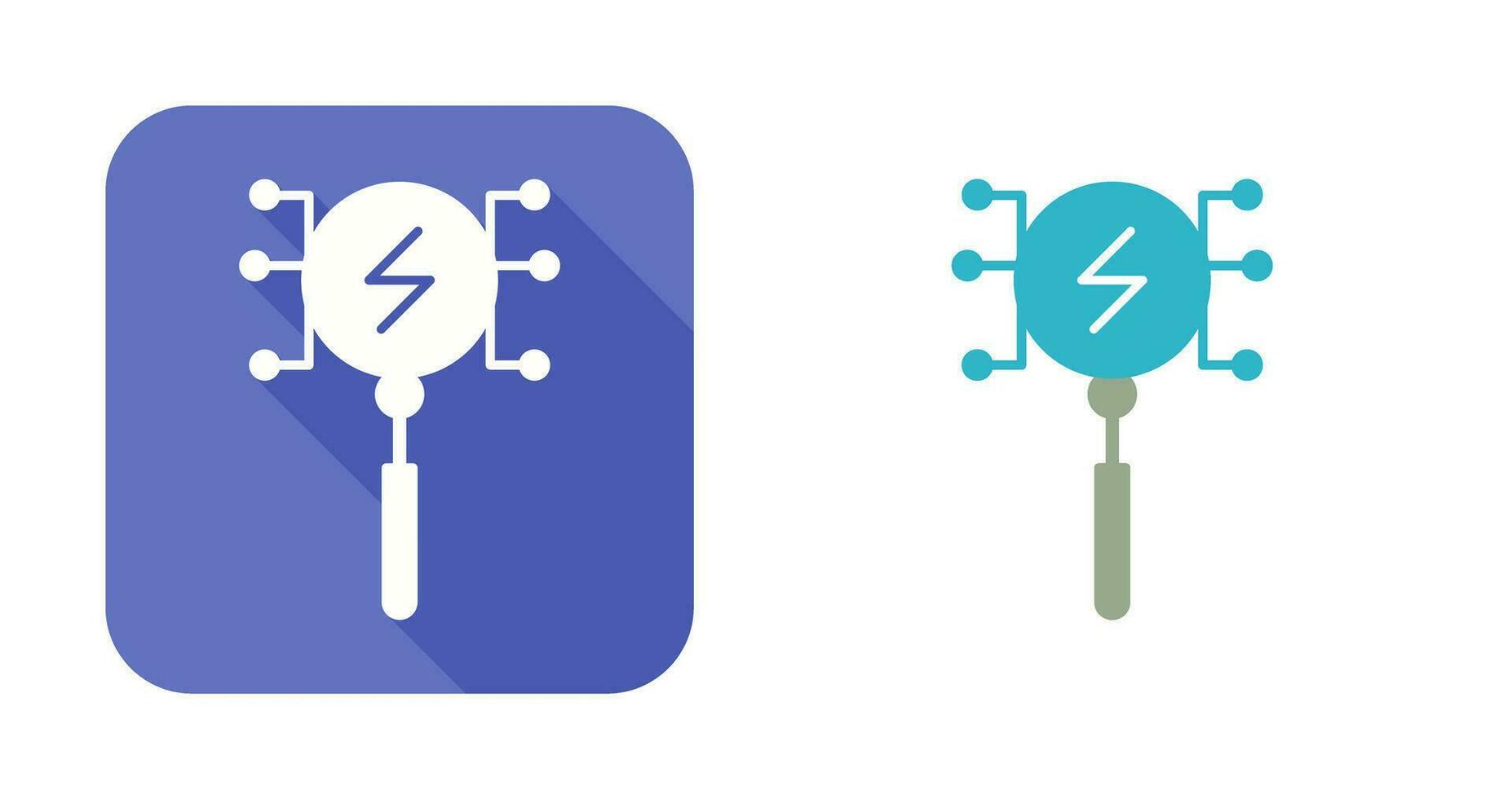 Unique Intelligent Search Vector Icon