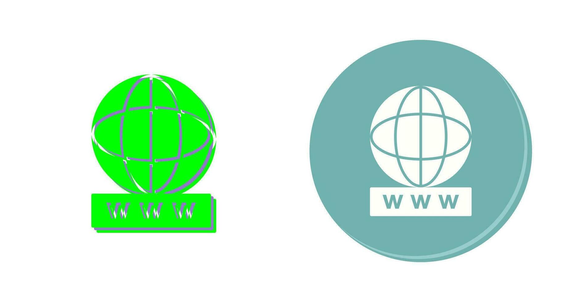 Unique World Wide Web Vector Icon