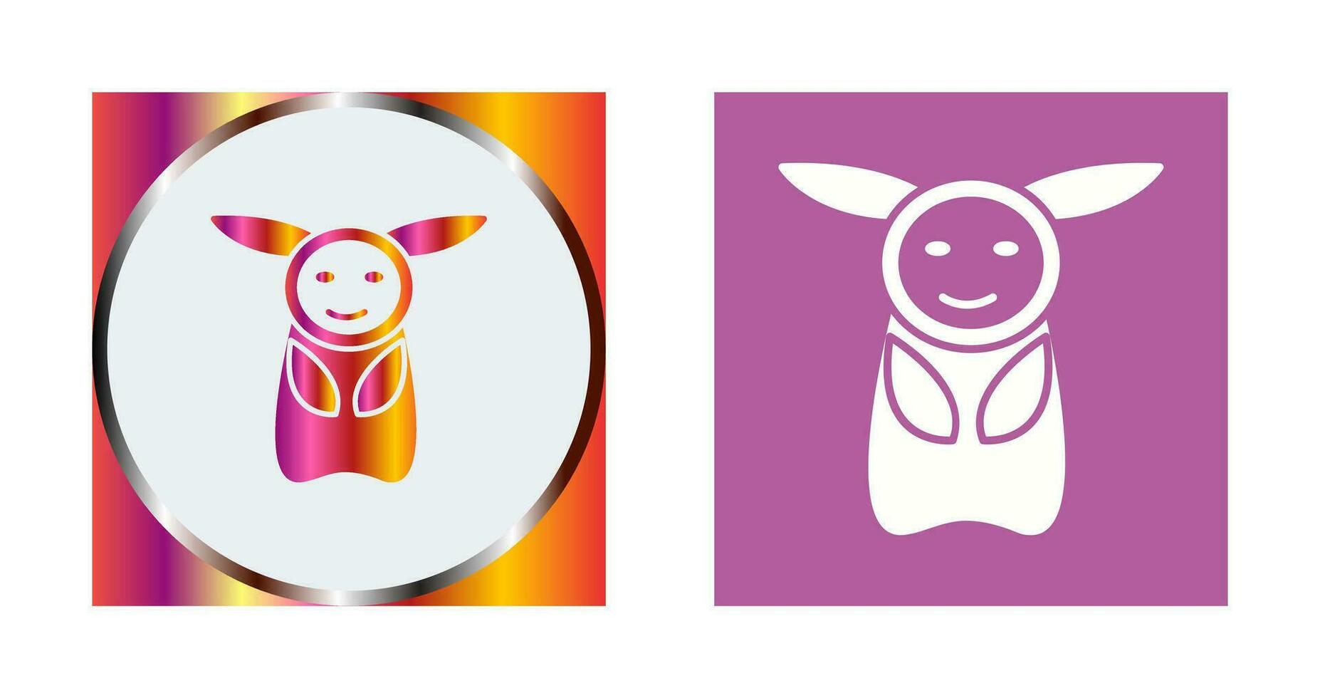 Unique Game Character Vector Icon