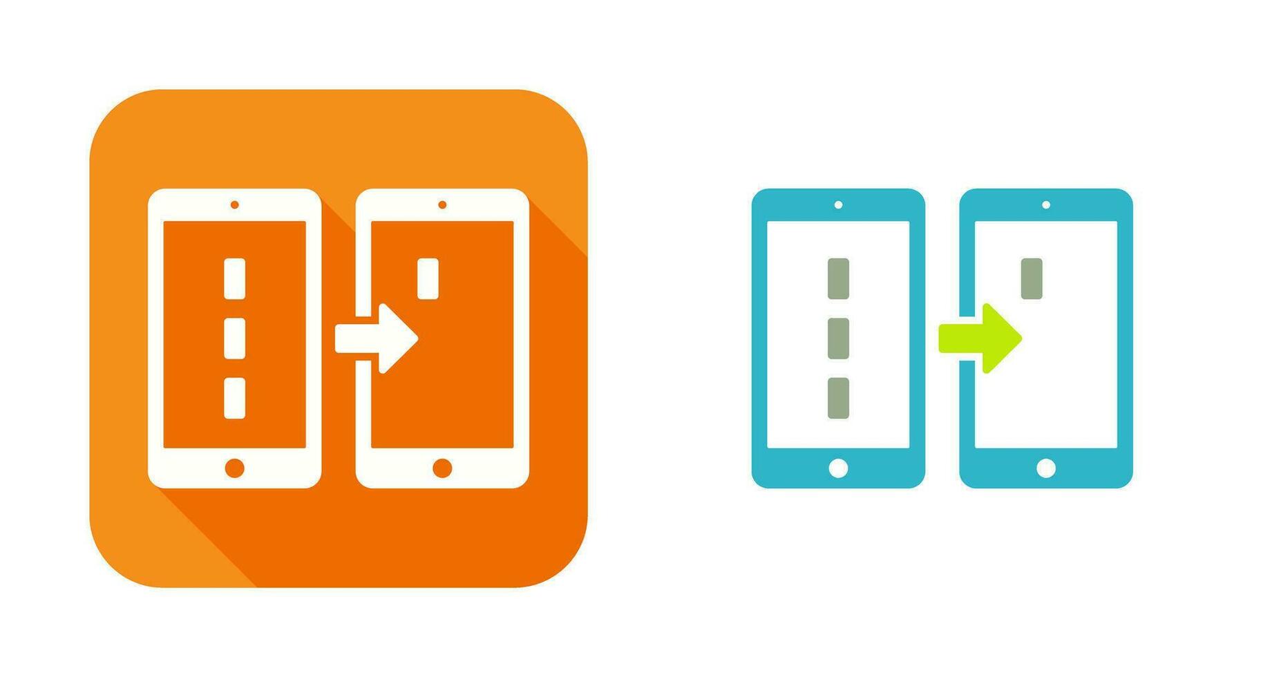 Unique Data Transfer Vector Icon