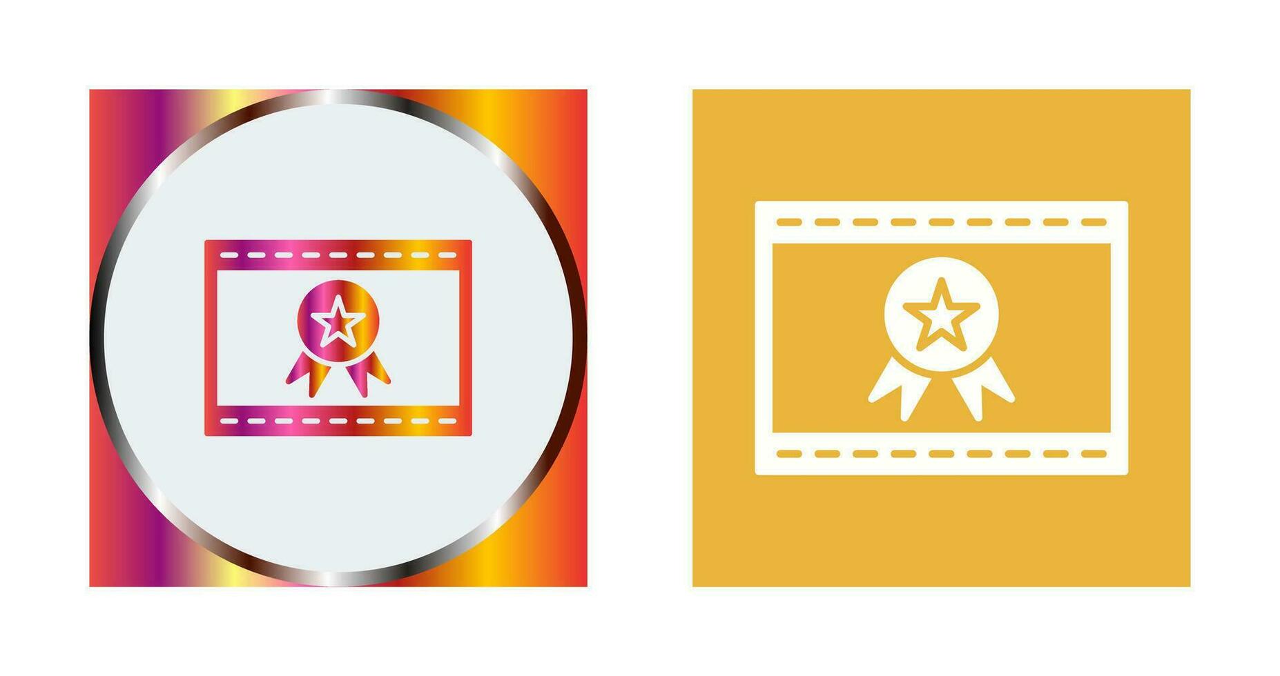 Unique Web Award Vector Icon