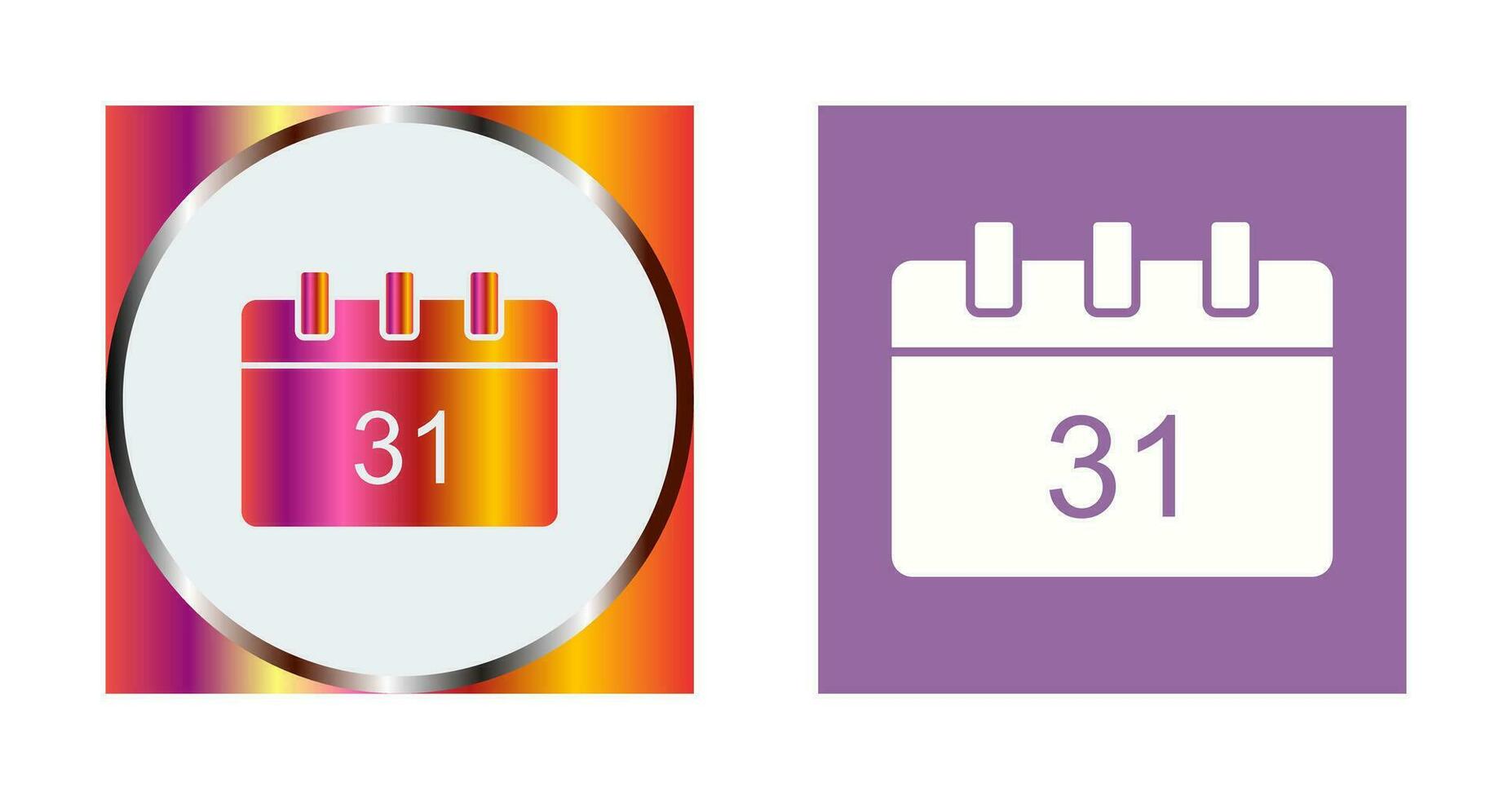 Unique Calendar Vector Icon