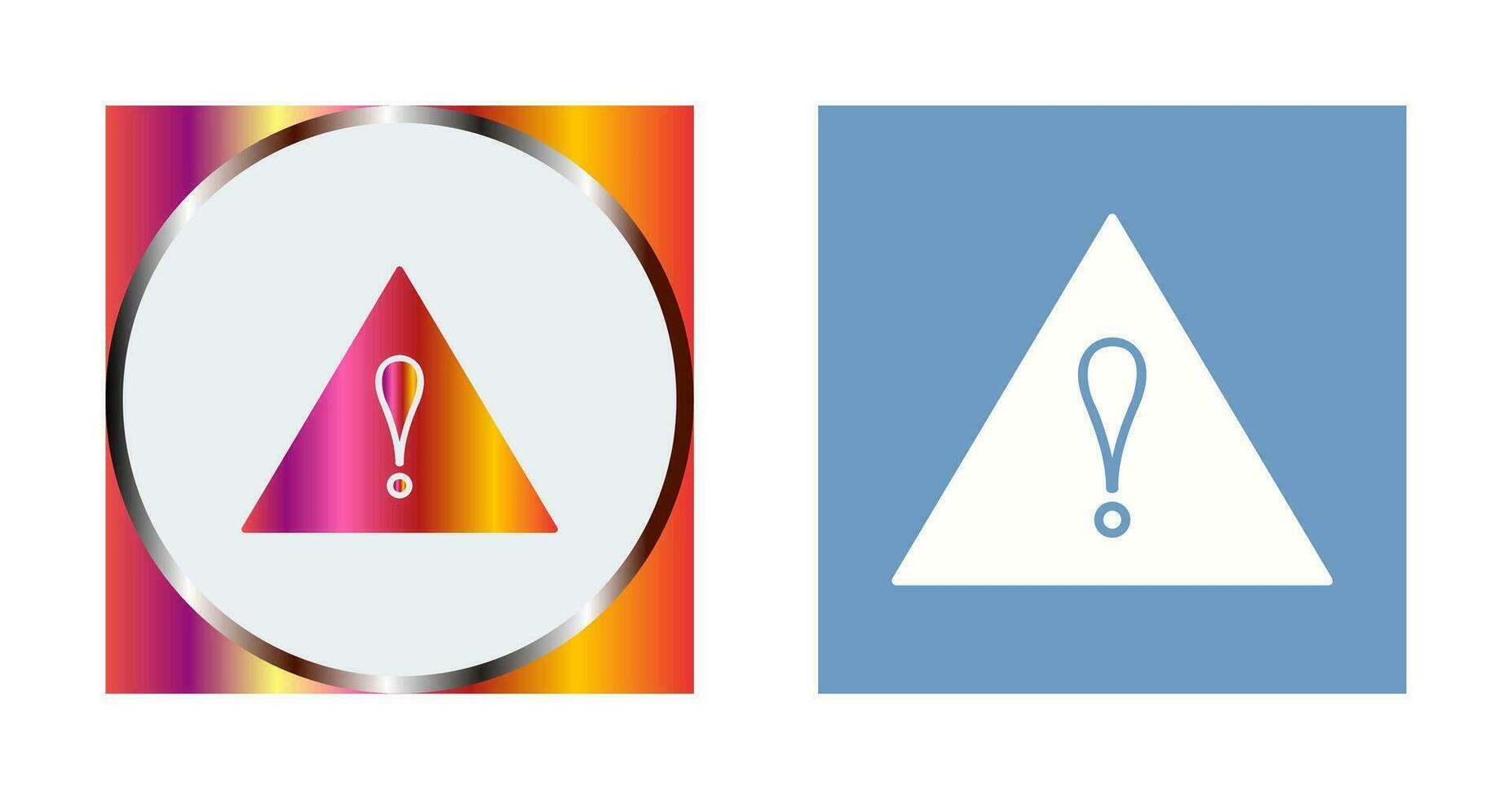Unique Alert Vector Icon
