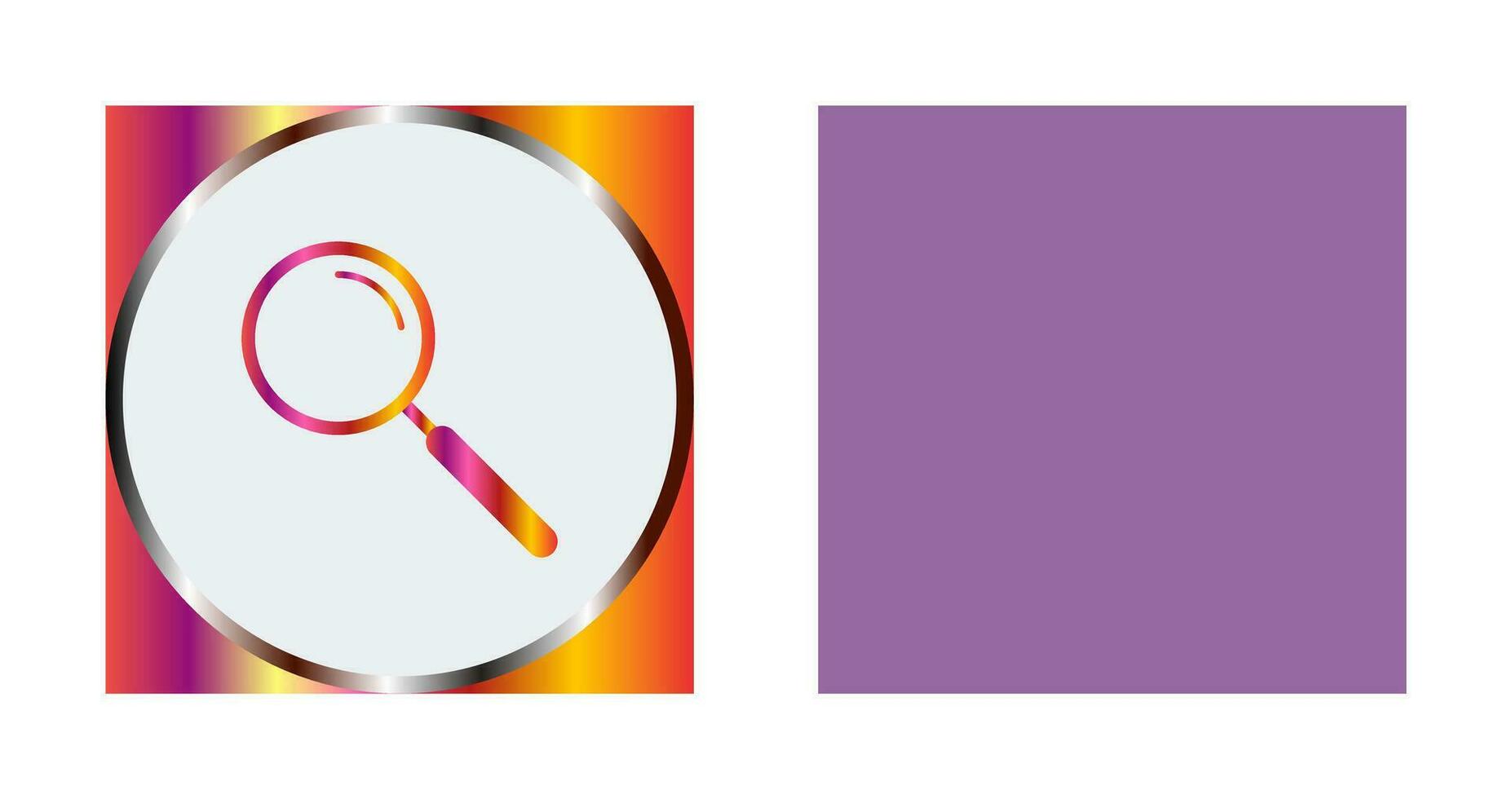 Unique Search Vector Icon