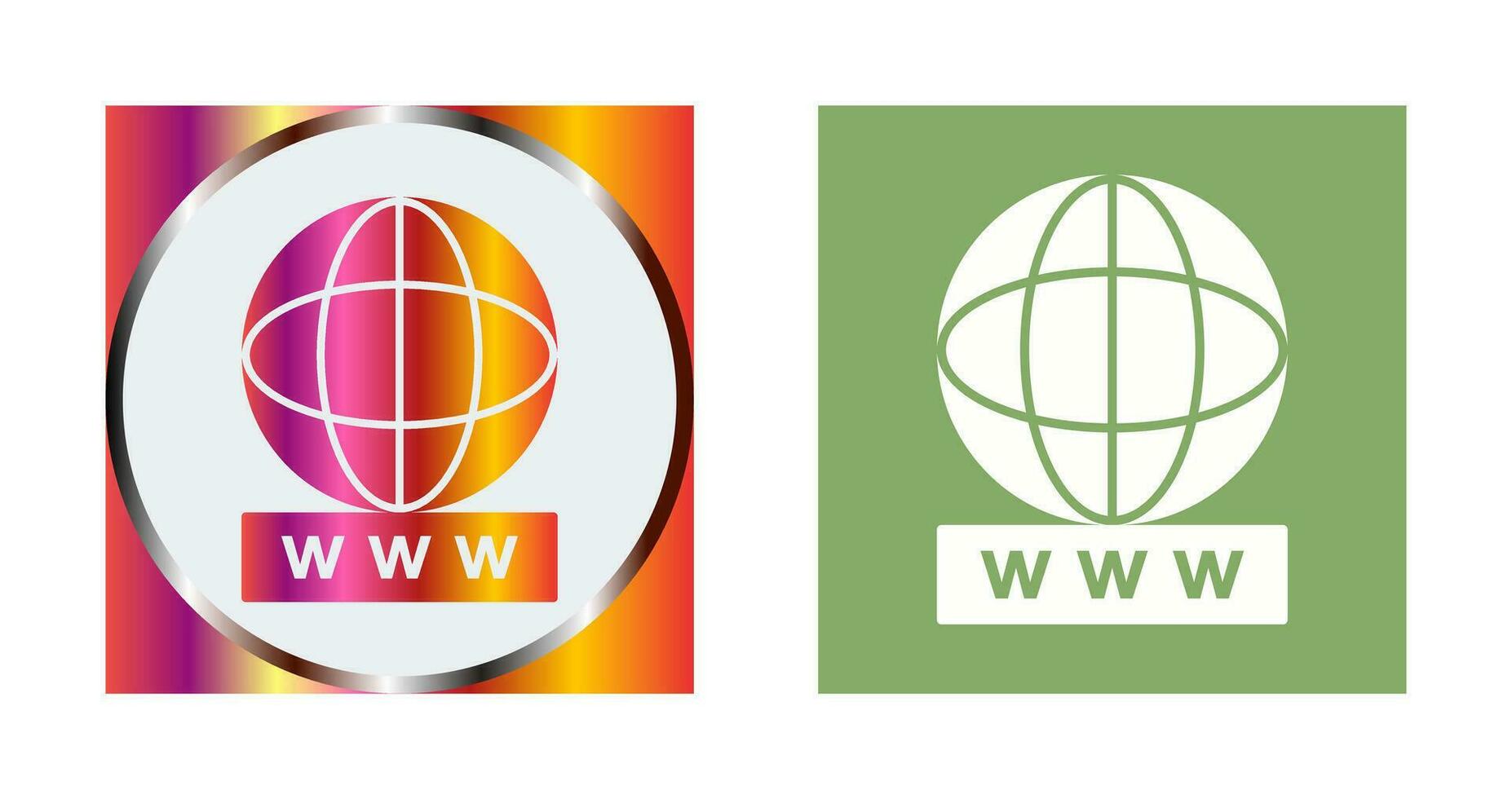 Unique World Wide Web Vector Icon