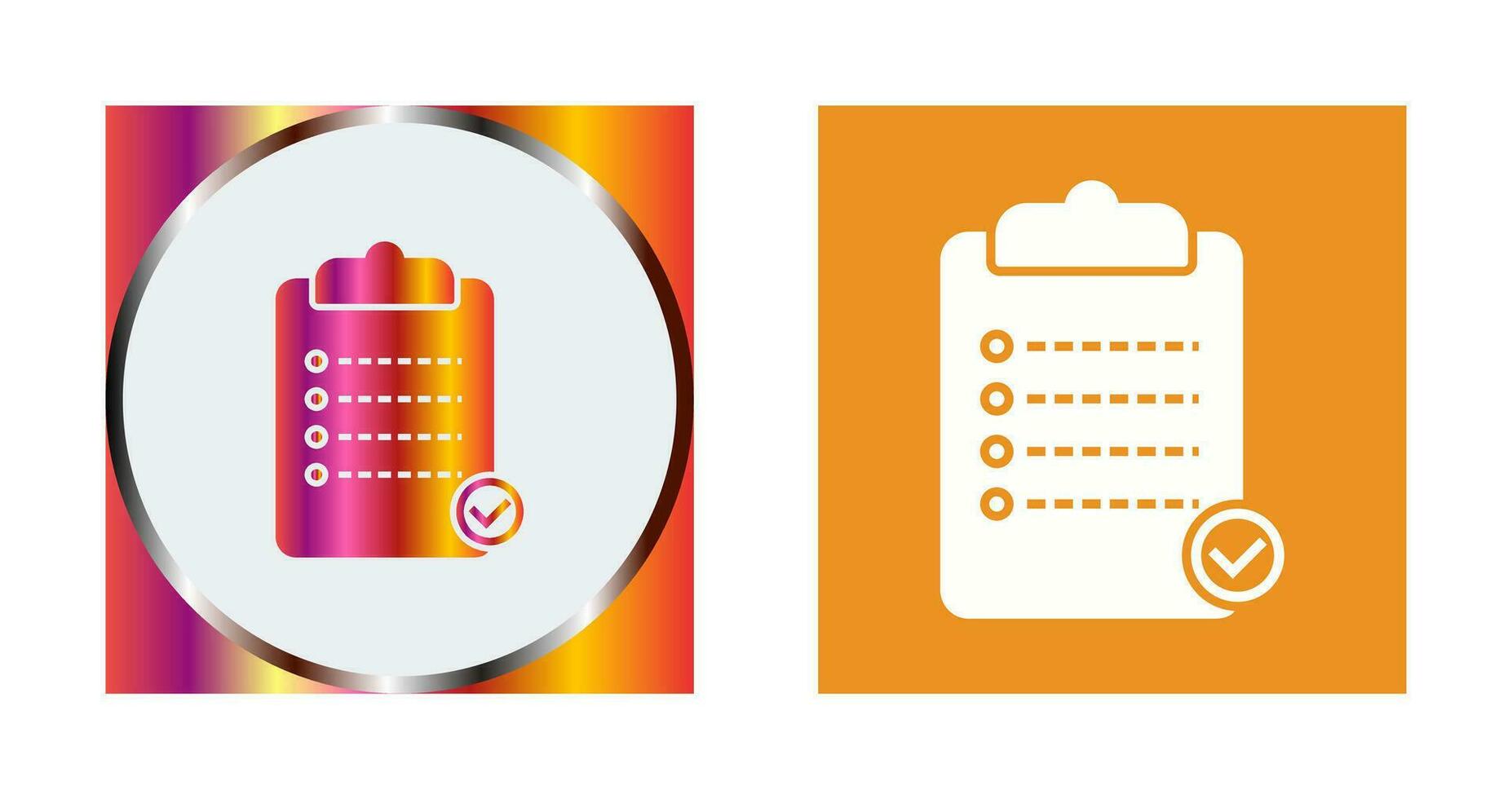 Unique Checklist Vector Icon