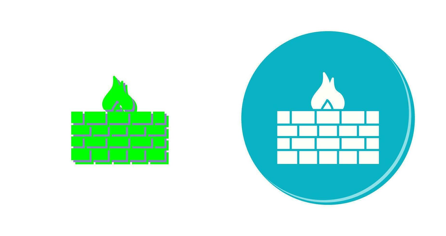 Unique Firewall Vector Icon