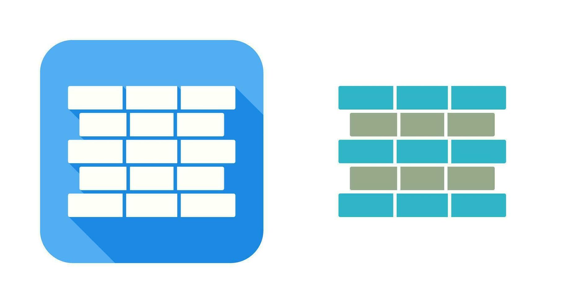 Unique Bricks Vector Icon